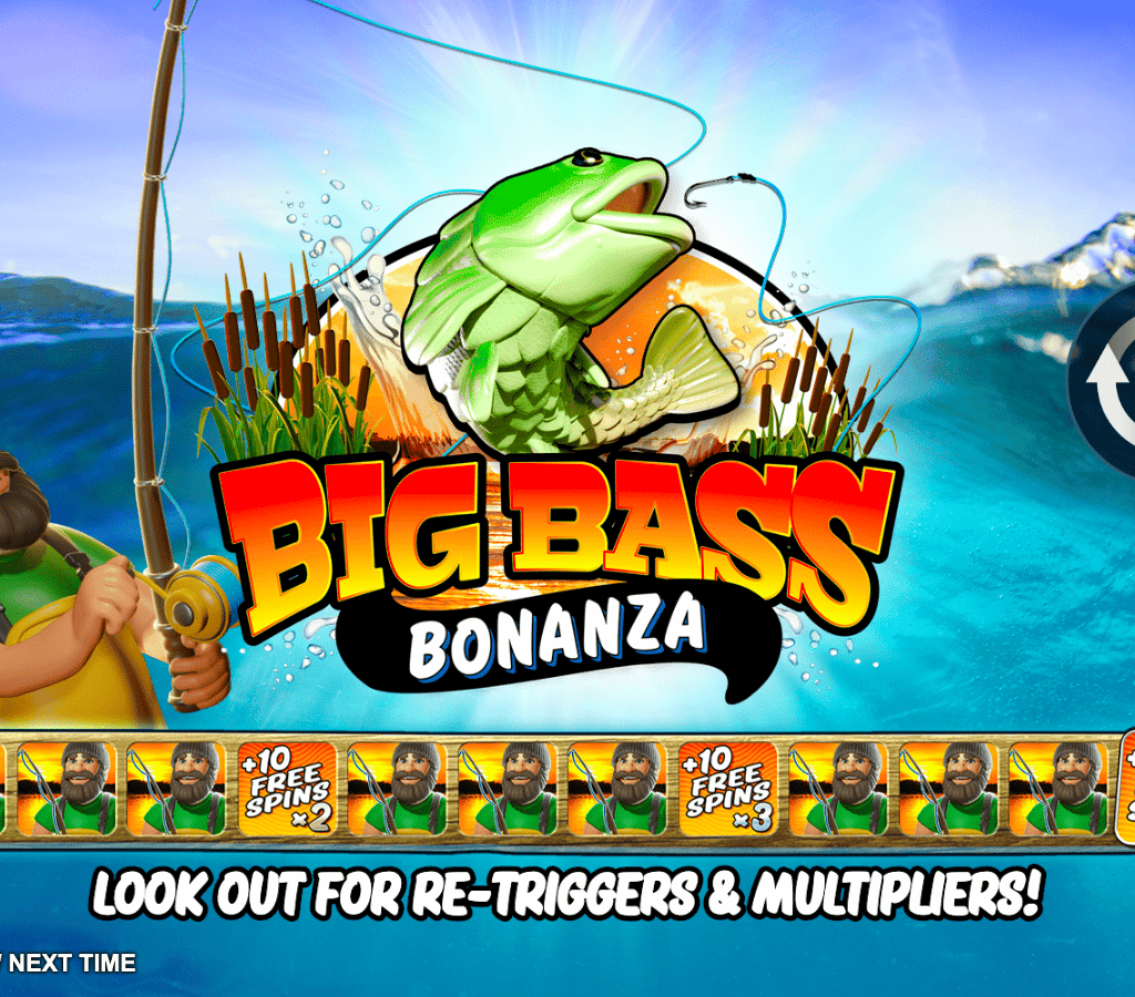 Large Bass Treasure Trove-- Win Up to 2,100 x in an Angling Game Large Bass Treasure Trove-- Win Up to 2,100 x in an Angling Game